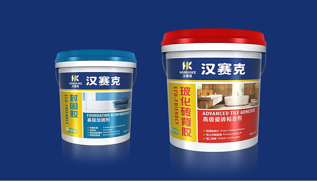 腻子粉/固化剂/粘合剂/中性硅胶涂料包装设计|平面|包装|奥格设计6 -